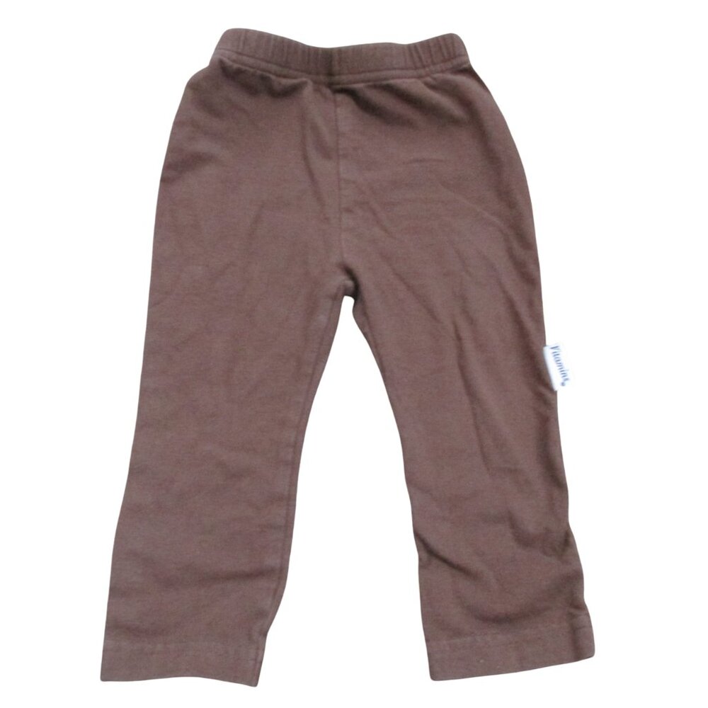 Vitamins Kids Pull On Pants Toddler Boys Size 12M Brown Elastic Jogger Bottoms